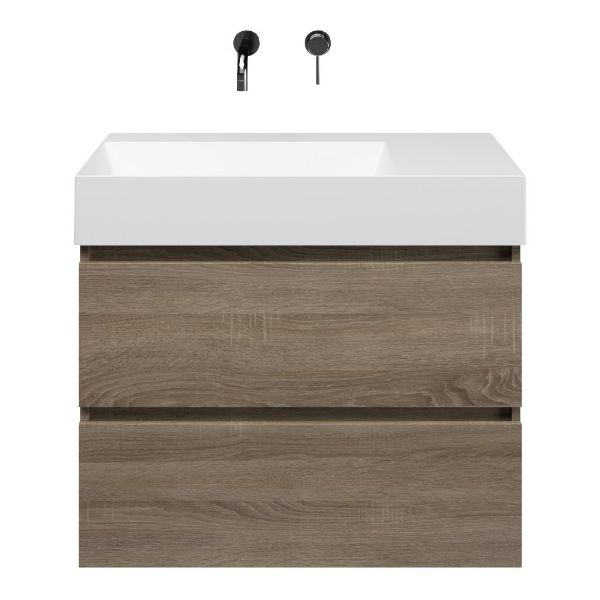 Elena badmeubel 80 cm eiken donker