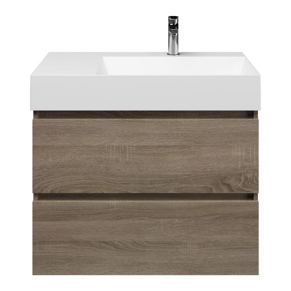 Elena badmeubel 80 cm eiken donker
