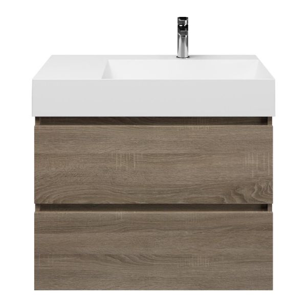 Elena badmeubel 80 cm eiken donker