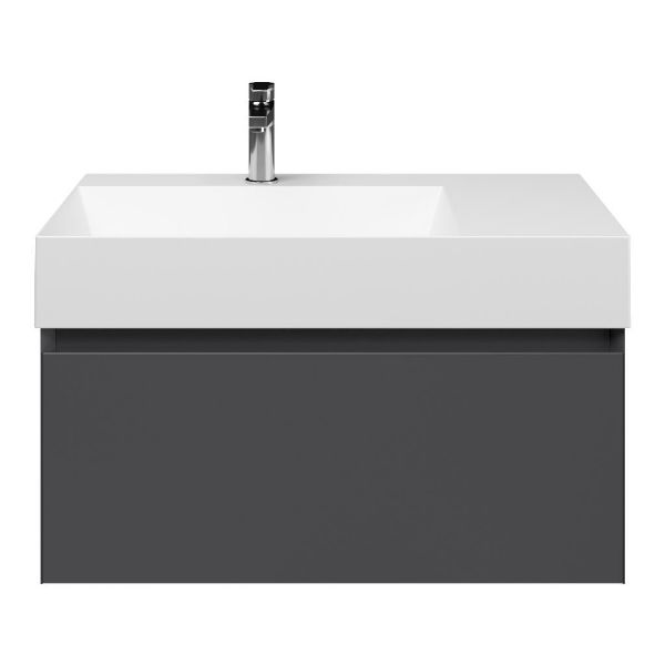 Solo badmeubel 80 cm antraciet mat