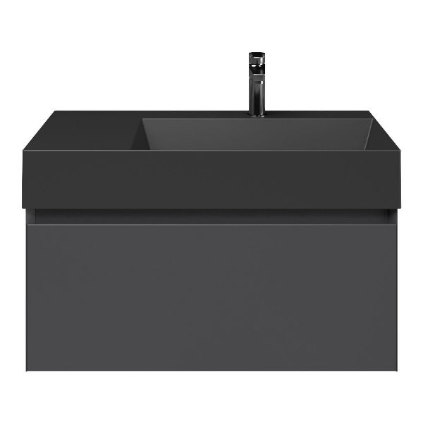 Solo badmeubel 80 cm antraciet mat