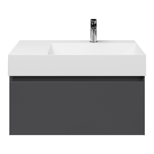 Solo badmeubel 80 cm antraciet mat
