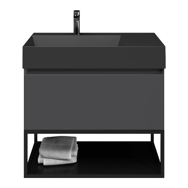 Solo badmeubel 80 cm antraciet mat