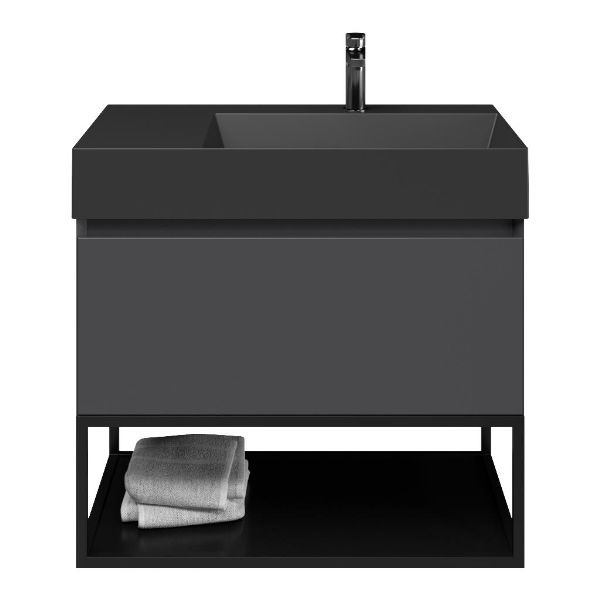 Solo badmeubel 80 cm antraciet mat