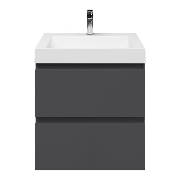 Gisella badmeubel 60 cm antraciet mat