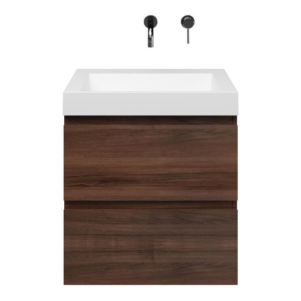 Gisella badmeubel 60 cm walnoot