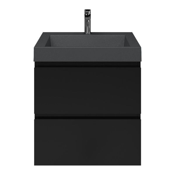 Gisella badmeubel 60 cm zwart mat