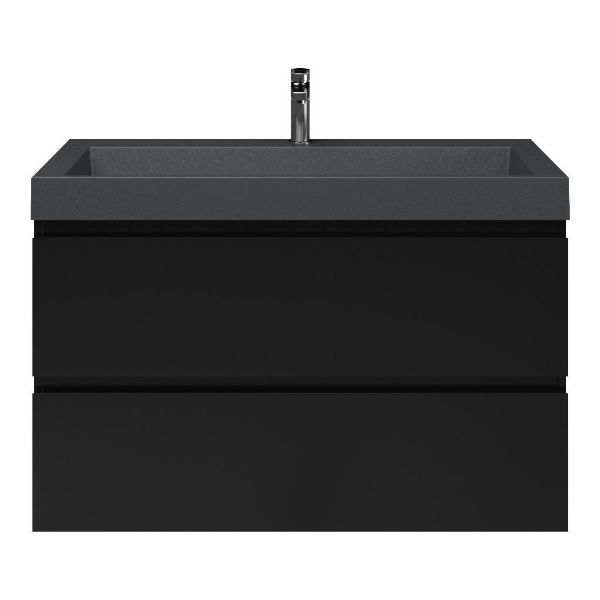 Gisella badmeubel 100 cm zwart mat