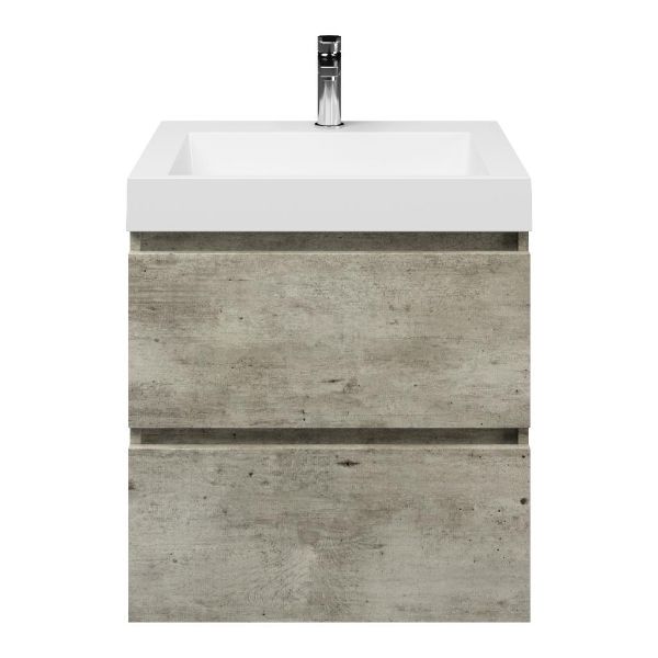 Elena badmeubel 60 cm steigerhout licht grijs