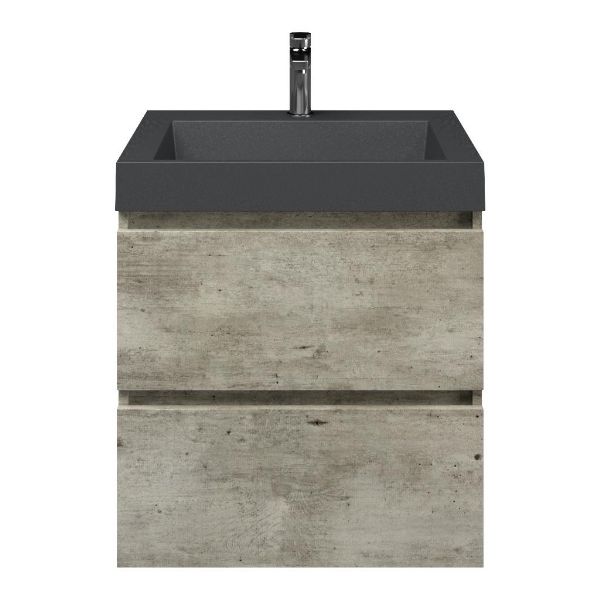 Elena badmeubel 60 cm steigerhout licht grijs