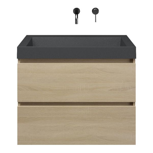 Elena badmeubel 80 cm eiken licht
