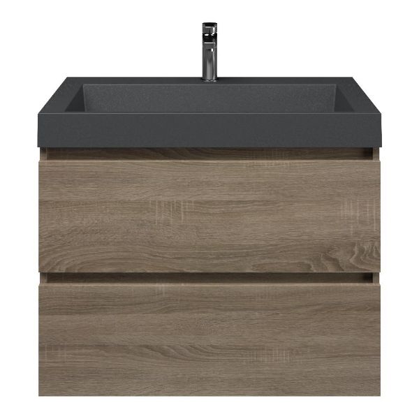 Elena badmeubel 80 cm eiken donker