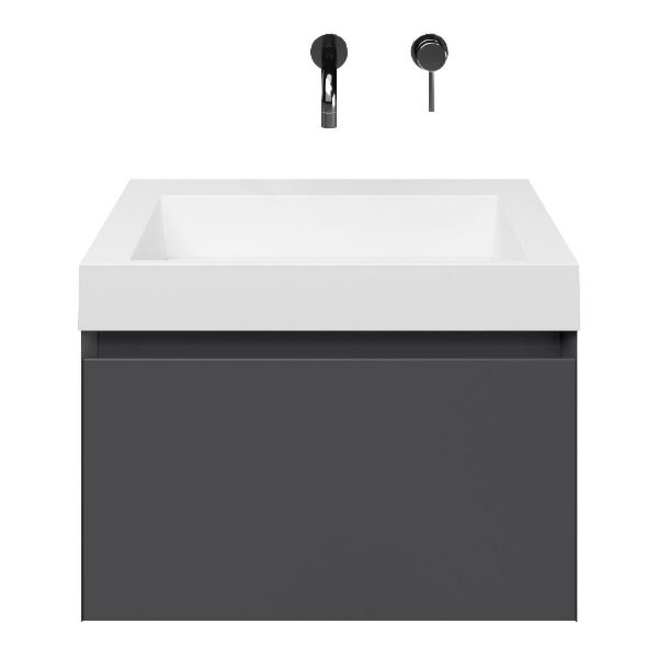 Solo badmeubel 60 cm antraciet mat