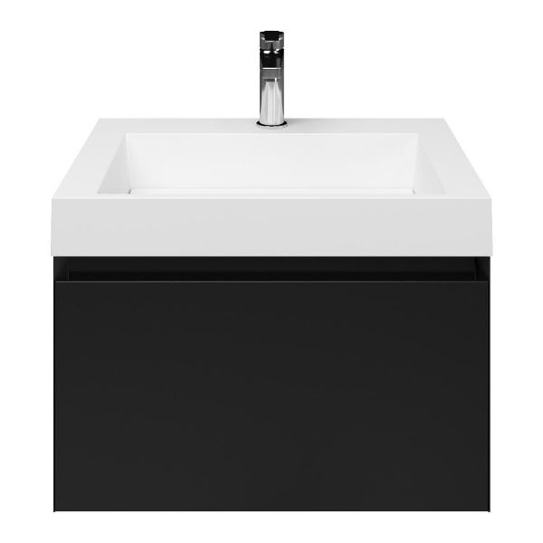 Solo badmeubel 60 cm zwart mat
