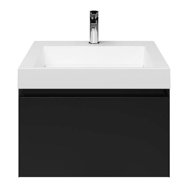 Solo badmeubel 60 cm zwart mat