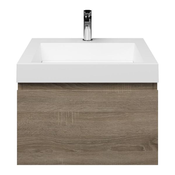 Solo badmeubel 60 cm eiken donker