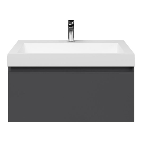 Solo badmeubel 80 cm antraciet mat