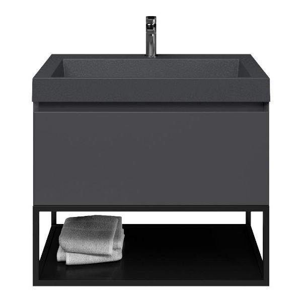 Solo badmeubel 80 cm antraciet mat