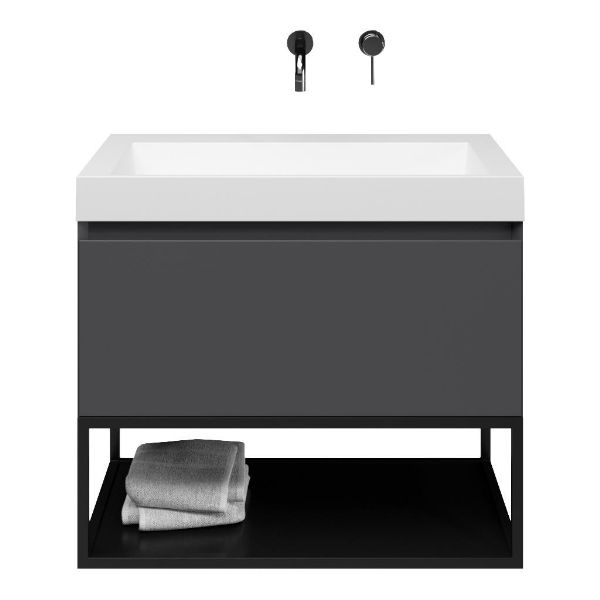 Solo badmeubel 80 cm antraciet mat