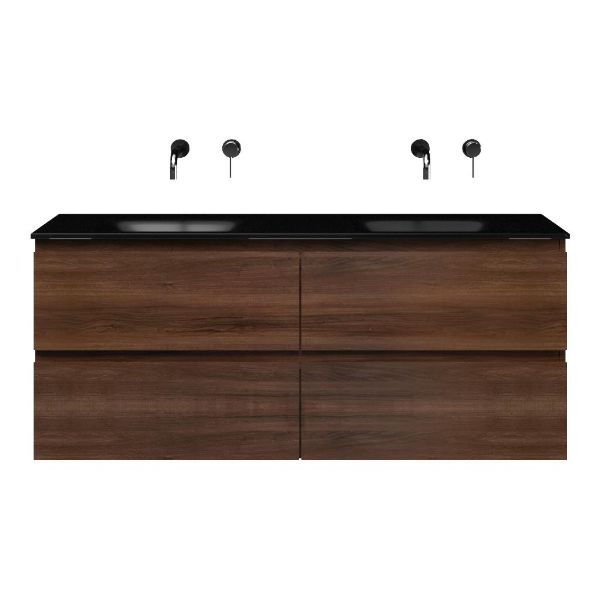 Gisella badmeubel 140 cm walnoot