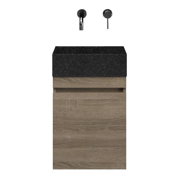 Bona fonteinmeubel 40 cm donker eiken