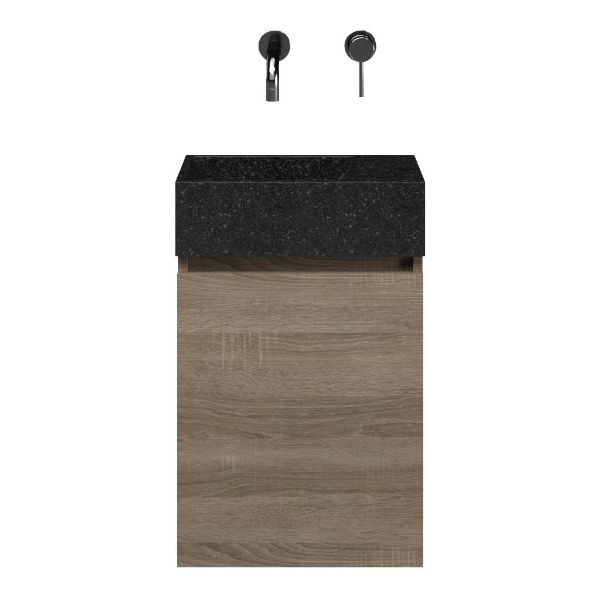 Capri fonteinmeubel 40 cm donker eiken
