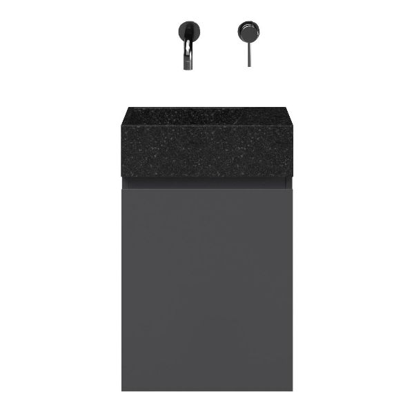 Capri fonteinmeubel 40 cm mat antraciet