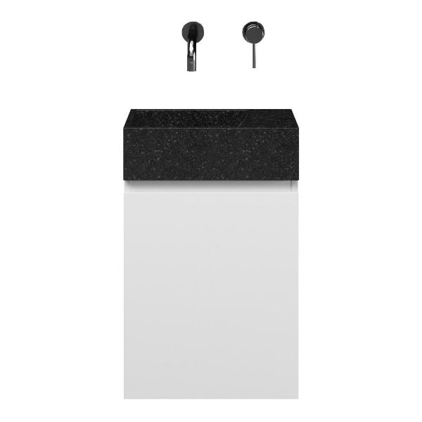 Capri fonteinmeubel 40 cm mat wit
