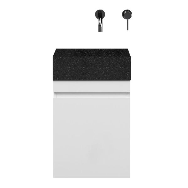 Bona fonteinmeubel 40 cm hoogglans wit