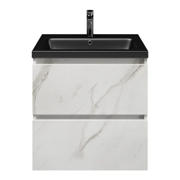 Elena badmeubel 60 cm marmer structuur wit