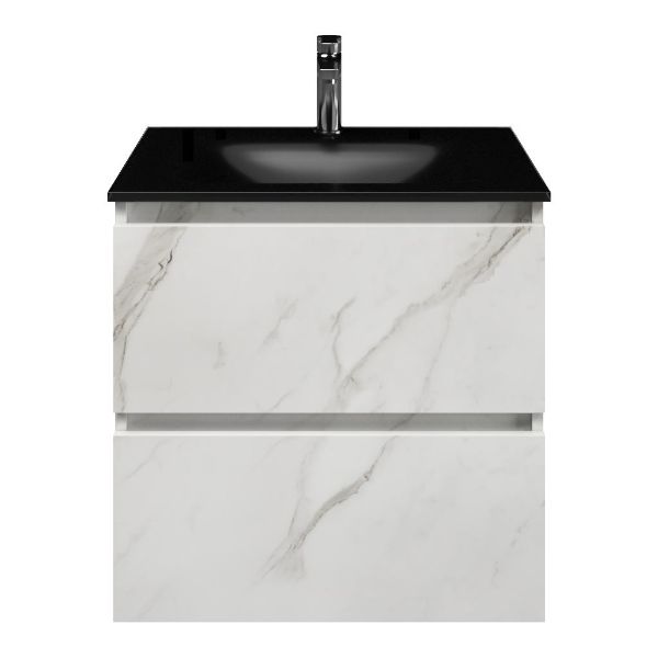 Elena badmeubel 60 cm marmer structuur wit
