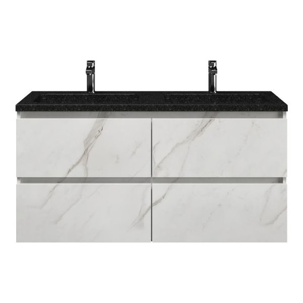 Elena badmeubel 120 cm marmer structuur wit