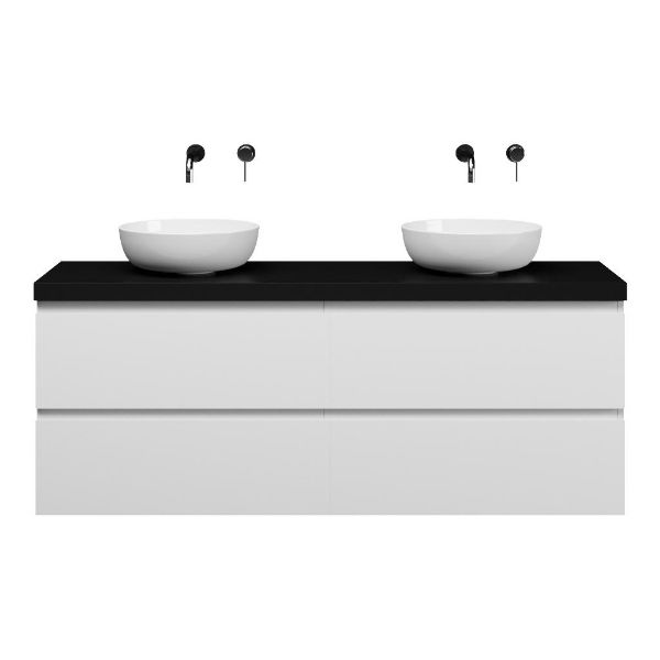 Gisella badmeubel 160 cm wit mat