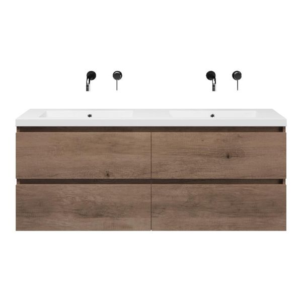 Gia badmeubel 140 cm allicante eiken