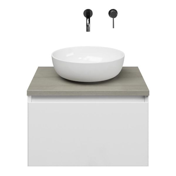 Solo badmeubel 60 cm wit hoogglans