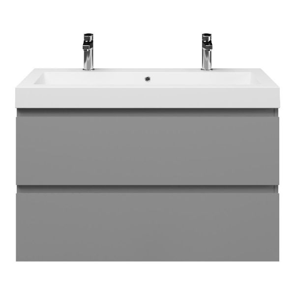 Gisella badmeubel 100 cm licht grijs