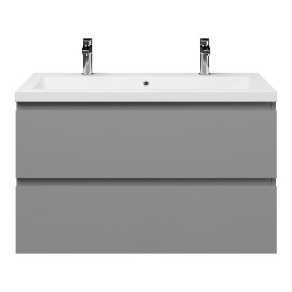 Gisella badmeubel 100 cm licht grijs