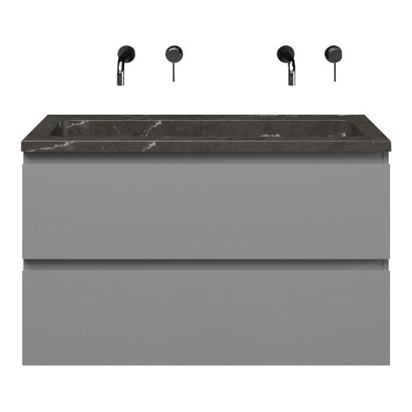 Gisella badmeubel 100 cm licht grijs