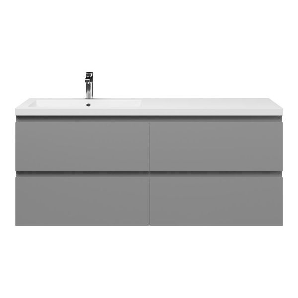 Gisella badmeubel 140 cm licht grijs mat