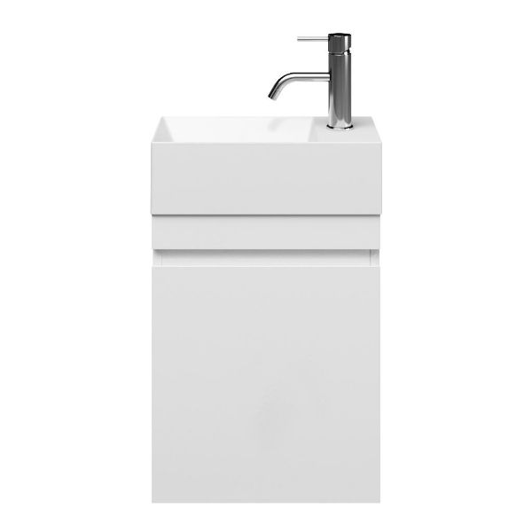 Bona fonteinmeubel 40 cm hoogglans wit