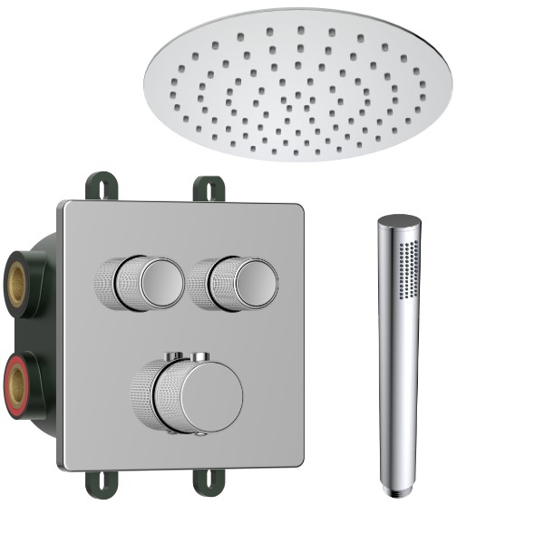 Verlin regendoucheset chroom