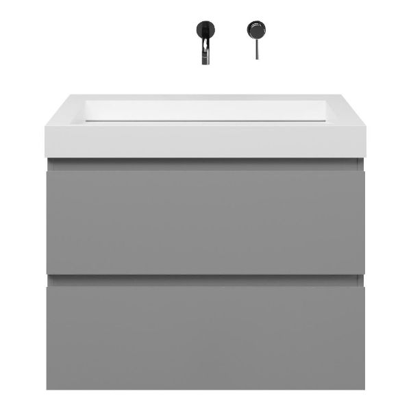 Gisella badmeubel 80 cm licht grijs