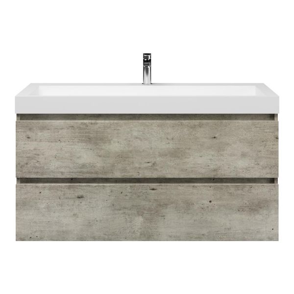 Fiore badmeubel 120 cm steigerhout licht grijs