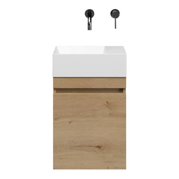 Bona fonteinmeubel 40 cm natuur eiken