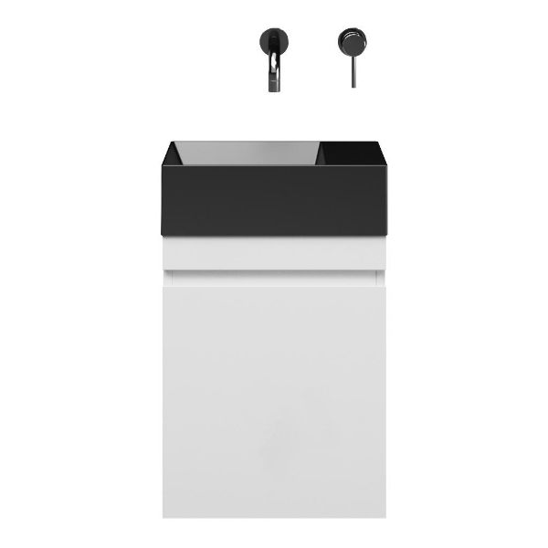 Bona fonteinmeubel 40 cm hoogglans wit
