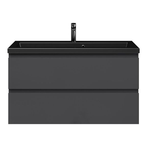 Secca badmeubel 100 cm antraciet hoogglans