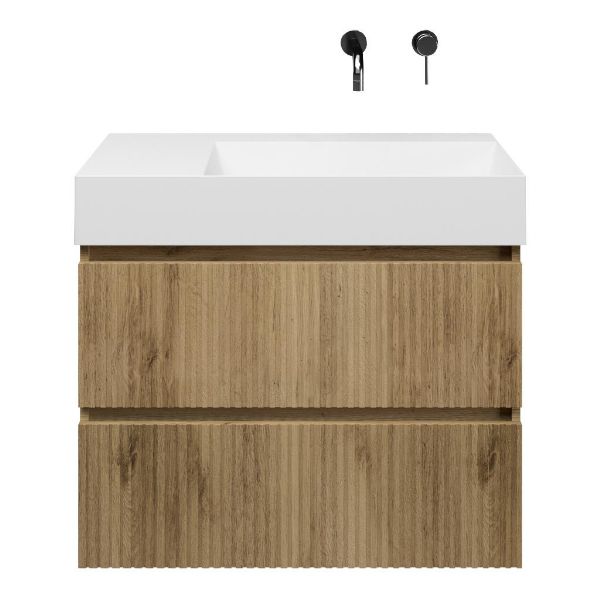 Silvan badmeubel 80 cm warm eiken