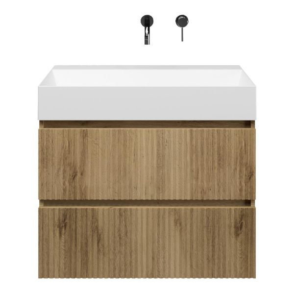 Silvan badmeubel 80 cm warm eiken