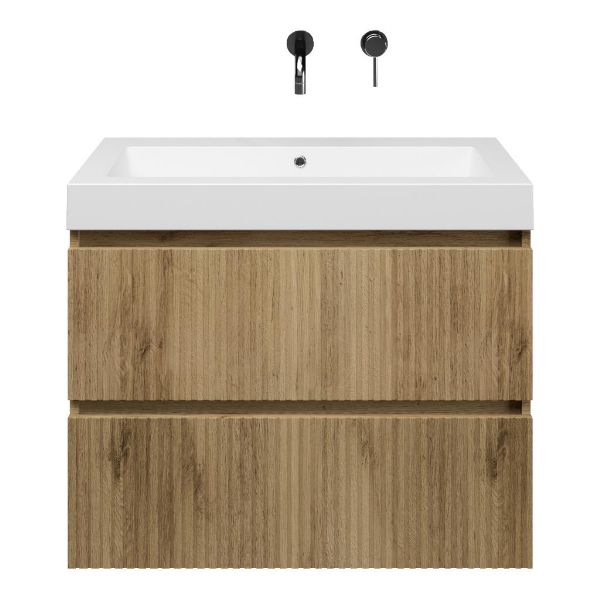 Silvan badmeubel 80 cm warm eiken