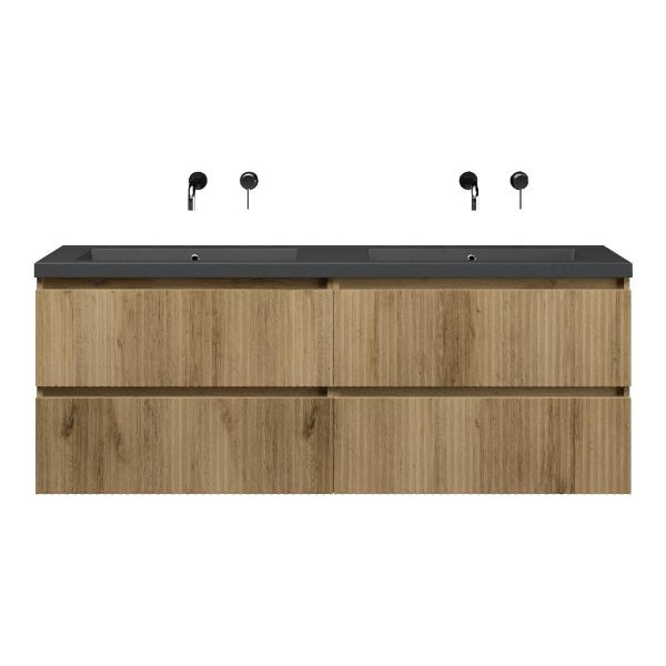 Silvan badmeubel 160 cm warm eiken